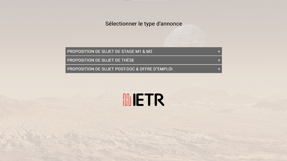 Proposal for internship topic, thesis ... Proposal for internship topic, thesis ...